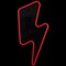 Northlight 18.75" Red LED Neon Style Lightening Bolt Wall Sign